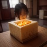 女性编辑头像照片，微笑表情，柔和光线的室内办公环境背景